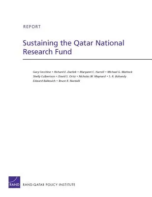 Sostenimiento del Fondo Nacional de Investigación de Qatar - Sustaining the Qatar National Research Fund