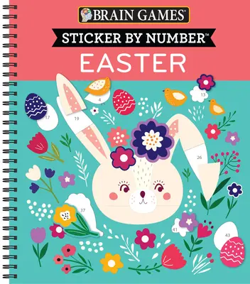 Juegos de ingenio - Sticker by Number: Pascua - Brain Games - Sticker by Number: Easter