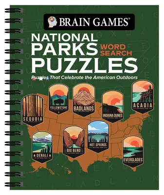 Juegos de ingenio - Sopa de letras Parques Nacionales: Rompecabezas que celebran la naturaleza americana - Brain Games - National Parks Word Search Puzzles: Puzzles That Celebrate the American Outdoors