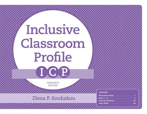 El perfil de aula inclusiva (Icp(tm)), edición de investigación - The Inclusive Classroom Profile (Icp(tm)), Research Edition