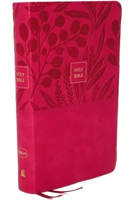 NKJV, Biblia de referencia, tamaño personal, impresión grande, piel suave, rosa, edición con letras rojas, impresión cómoda: Santa Biblia, Nueva Versión Reina Valera - Nkjv, Reference Bible, Personal Size Large Print, Leathersoft, Pink, Red Letter Edition, Comfort Print: Holy Bible, New King James Version