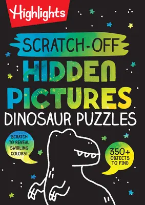 Puzzles de dinosaurios con imágenes ocultas para rascar - Scratch-Off Hidden Pictures Dinosaur Puzzles