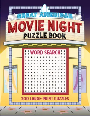 Libro de puzzles de la Gran Noche de Cine Americano: 200 puzzles de gran tamaño - Great American Movie Night Puzzle Book: 200 Large-Print Puzzles