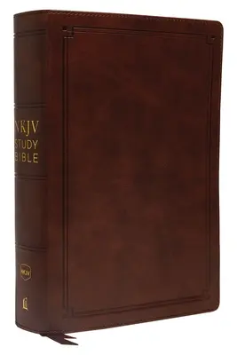 Biblia de Estudio RVR, Imitación de Piel, Marrón, Edición Letra Roja, Confort de Impresión: El recurso completo para estudiar la Palabra de Dios - NKJV Study Bible, Imitation Leather, Brown, Red Letter Edition, Comfort Print: The Complete Resource for Studying God's Word