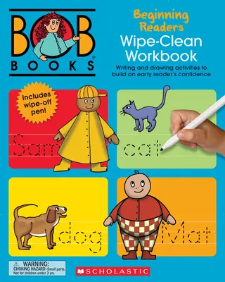 Bob Books - Cuaderno de ejercicios para limpiar: Beginning Readers Phonics, A partir de 4 años, Kindergarten (Etapa 1: Empezar a leer) - Bob Books - Wipe-Clean Workbook: Beginning Readers Phonics, Ages 4 and Up, Kindergarten (Stage 1: Starting to Read)