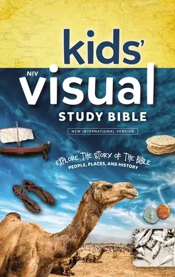 Niv, Biblia de estudio visual para niños, tapa dura, azul, interior a todo color: Explora la historia de la Biblia: personas, lugares e historia. - Niv, Kids' Visual Study Bible, Hardcover, Blue, Full Color Interior: Explore the Story of the Bible---People, Places, and History