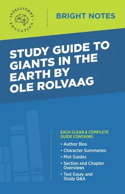 Guía de estudio de Gigantes en la tierra de Ole Rolvaag - Study Guide to Giants in the Earth by Ole Rolvaag