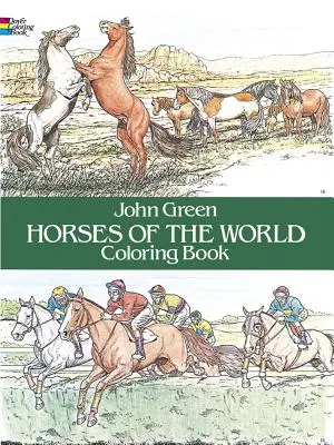 Libro para colorear de los Caballos del Mundo - Horses of the World Coloring Book