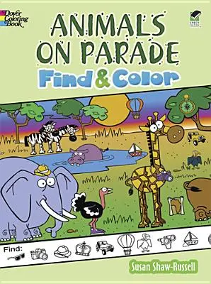 Animales en desfile Busca y colorea - Animals on Parade Find and Color