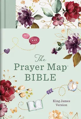 La Biblia RVR Mapa de Oración [Flores de Menta]. - The KJV Prayer Map(r) Bible [Mint Blossoms]