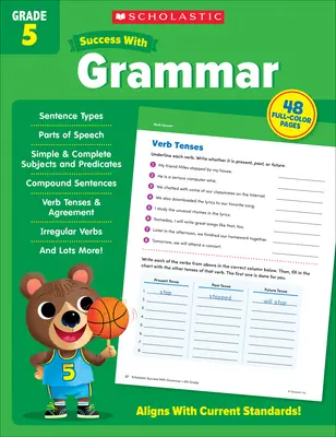 Scholastic Success con Gramática Grado 5 - Scholastic Success with Grammar Grade 5