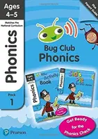 Phonics - Learn at Home Pack 1 (Bug Club), Phonics Sets 1-3 for ages 4-5 (Six stories + Parent Guide + Activity Book)