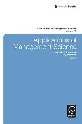 Aplicaciones de las ciencias de la gestión - Applications of Management Science