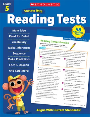 Scholastic Success con Pruebas de Lectura Grado 5 - Scholastic Success with Reading Tests Grade 5