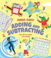 Búsqueda de números: Sumar y restar - ¡Más de 80 divertidos puzzles de números! - Number Search: Adding and Subtracting - Over 80 Fun Number Grid Puzzles!