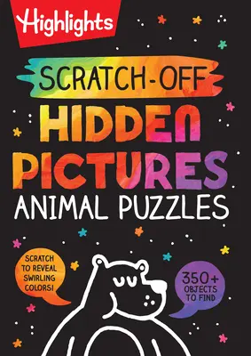 Rompecabezas de animales con imágenes ocultas para rascar - Scratch-Off Hidden Pictures Animal Puzzles