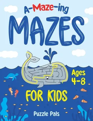 Libro de laberintos para niños: Espacio exterior, bajo el agua y temas selváticos para niños de 4 a 8 años - Amazing Maze Book For Kids: Outer Space, Under Water, and Jungle Themes For Kids Ages 4 - 8