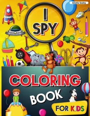 Libro de colorear para niños: Libro para colorear de tiburones, lindas y divertidas páginas para colorear de tiburones para niños, diseños relajantes y para aliviar el estrés - I Spy Coloring Book for Kids: Coloring and Guessing Game for Kids, I Spy Coloring Book, Great Learning Activity Book, I Spy Books for Kids