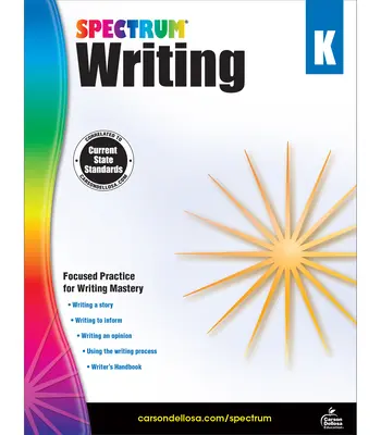 Spectrum Escritura, Grado K - Spectrum Writing, Grade K