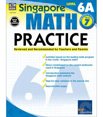 Práctica de matemáticas, 7º curso: Revisado y recomendado por profesores y padres - Math Practice, Grade 7: Reviewed and Recommended by Teachers and Parents