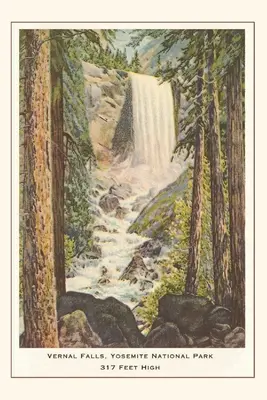 Diario Vintage Vernal Falls, Yosemite, California - The Vintage Journal Vernal Falls, Yosemite, California