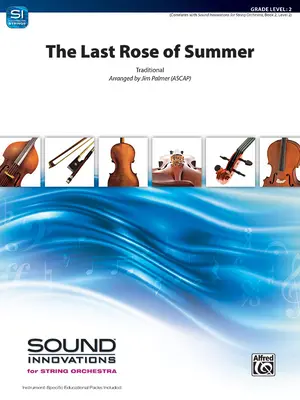 La última rosa del verano: Partitura y particellas - The Last Rose of Summer: Conductor Score & Parts