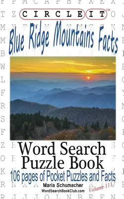 Encierra en un círculo, Blue Ridge Mountains, Sopa de letras, Puzzle Book - Circle It, Blue Ridge Mountains Facts, Word Search, Puzzle Book