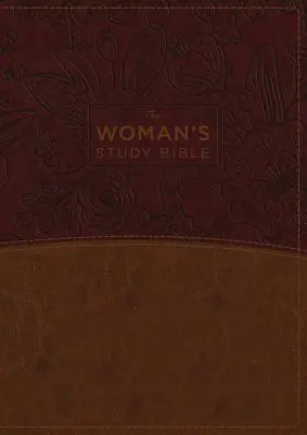 La NKJV, Biblia de estudio para la mujer, totalmente revisada, imitación de cuero, marrón/burdeos, a todo color, indexada: Recibiendo la Verdad de Dios para Equilibrio, Esperanza y Tra - The NKJV, Woman's Study Bible, Fully Revised, Imitation Leather, Brown/Burgundy, Full-Color, Indexed: Receiving God's Truth for Balance, Hope, and Tra