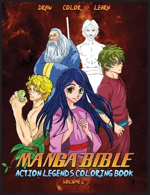 Biblia Manga Leyendas De Accion Vol. 2: Libro Para Colorear - Manga Bible Action Legends Vol 2: Coloring Book