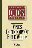 Diccionario de palabras bíblicas de referencia rápida Nelson's Vine's Dictionary of Bible Words: Serie de Referencia Rápida Nelson - Nelson's Quick Reference Vine's Dictionary of Bible Words: Nelson's Quick Reference Series