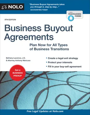 Acuerdos de compra de empresas: Planifique ahora todo tipo de transiciones empresariales - Business Buyout Agreements: Plan Now for All Types of Business Transitions