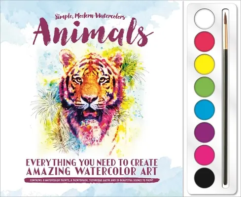 Animales: Set de pinturas de acuarela - Animals: Watercolor Paint Set