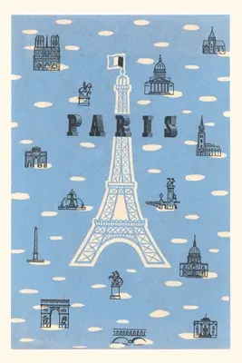 Diario Vintage Torre Eiffel y varios motivos parisinos - Vintage Journal Eiffel Tower and Various Paris Motifs