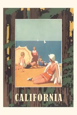 Diario Vintage Cartel de viaje de California - Vintage Journal California Travel Poster