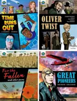 Textos Gráficos Proyecto X Orígenes: Rojo Oscuro+ Libro Banda, Oxford Nivel 20: Mixto Pack de 4 - Project X Origins Graphic Texts: Dark Red+ Book Band, Oxford Level 20: Mixed Pack of 4