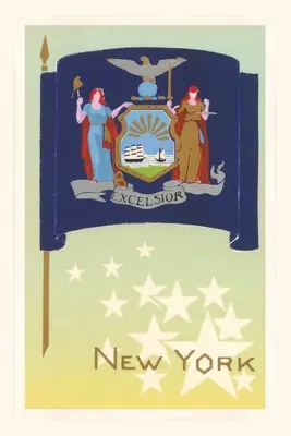Diario Vintage Bandera del Estado de Nueva York - Vintage Journal New York State Flag