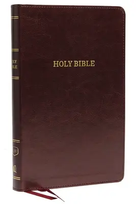 RVR, Biblia de consulta delgada de lujo, imitación de cuero, burdeos, edición con letras rojas - KJV, Deluxe Thinline Reference Bible, Imitation Leather, Burgundy, Red Letter Edition