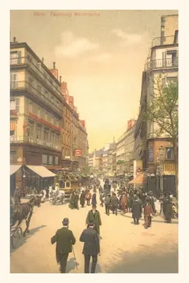 Diario Vintage Escena callejera parisina - Vintage Journal Parisian Street Scene