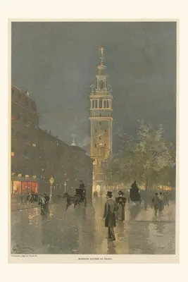 Diario Vintage Madison Square de noche - Vintage Journal Vintage Madison Square at Night