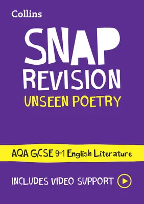 Aqa Unseen Poetry Anthology Revision Guide: Ideal para aprender en casa, exámenes de 2022 y 2023 - Aqa Unseen Poetry Anthology Revision Guide: Ideal for Home Learning, 2022 and 2023 Exams