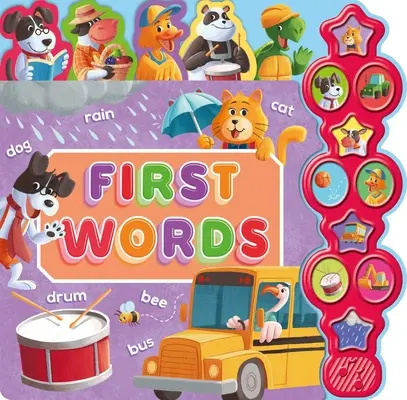 Primeras Palabras: Libro Infantil Interactivo de Sonidos con 10 Botones - First Words: Interactive Children's Sound Book with 10 Buttons