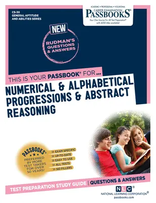 Progresiones Numéricas y Alfabéticas y Razonamiento Abstracto (CS-30): Guía de Estudio - Numerical & Alphabetical Progressions & Abstract Reasoning (CS-30): Passbooks Study Guide