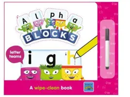 Alphablocks Equipos de letras: Un libro que se limpia con un paño - Alphablocks Letter Teams: A Wipe-Clean Book