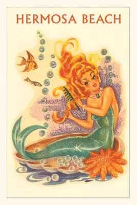 Diario Vintage Hermosa Beach Mermaid - Vintage Journal Hermosa Beach Mermaid