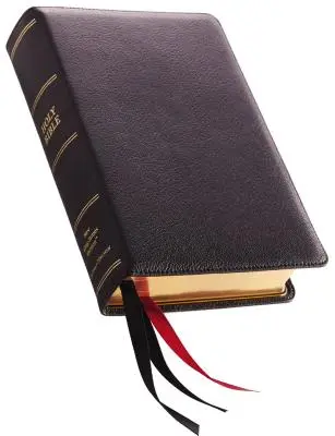 RVR, Biblia de consulta de una columna, Piel de primera calidad, Negra, Edición de lujo, Impresión cómoda - NKJV, Single-Column Reference Bible, Premium Leather, Black, Sterling Edition, Comfort Print