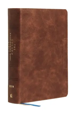 Niv, Lucado Biblia de palabras alentadoras, Marrón, Leathersoft, Comfort Print: Santa Biblia, Nueva Versión Internacional - Niv, Lucado Encouraging Word Bible, Brown, Leathersoft, Comfort Print: Holy Bible, New International Version
