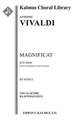 Magnificat, RV 610/611: Partitura vocal - Magnificat, RV 610/611: Vocal score