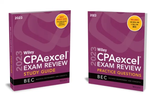 Wiley's CPA 2023 Guía de Estudio + Paquete de Preguntas: Entorno Empresarial y Conceptos - Wiley's CPA 2023 Study Guide + Question Pack: Business Environment and Concepts