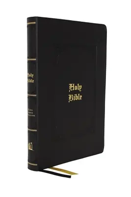 Kjv, Biblia de consulta en tamaño personal, serie Vintage, piel suave, negra, letra roja, índice de pulgar, impresión cómoda: Santa Biblia, Versión Reina Valera - Kjv, Personal Size Large Print Reference Bible, Vintage Series, Leathersoft, Black, Red Letter, Thumb Indexed, Comfort Print: Holy Bible, King James V