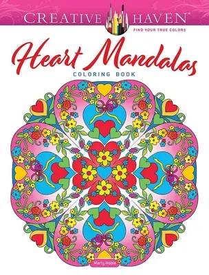 Creative Haven Libro para colorear Mandalas del corazón - Creative Haven Heart Mandalas Coloring Book